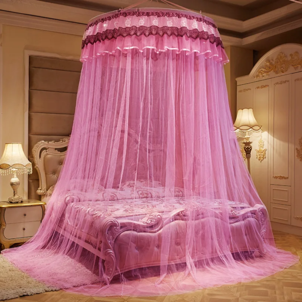 Ciel de lit bébé - lit céleste rose