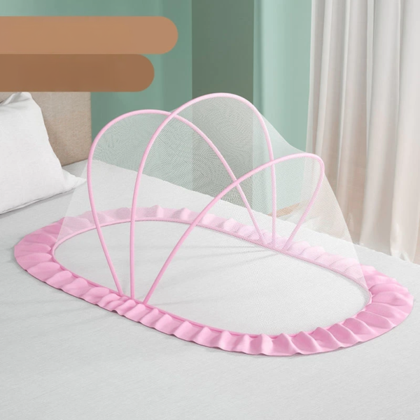 Ciel de lit bébé - rêve douillet rose