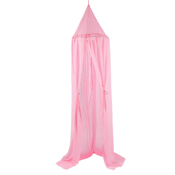 Ciel de lit bébé - tente douceur rose