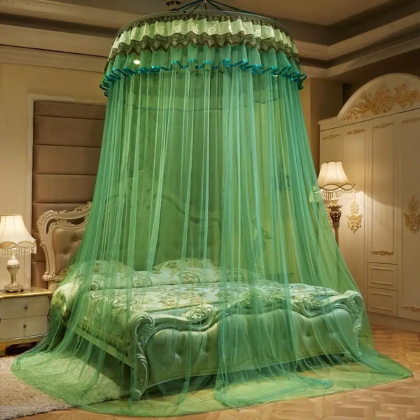 Ciel de lit bébé - canopée émeraude