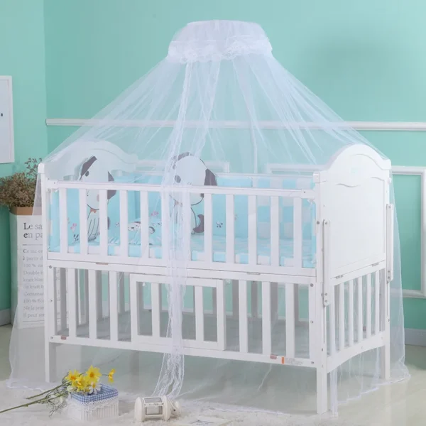 ciel de lit bebe blanc