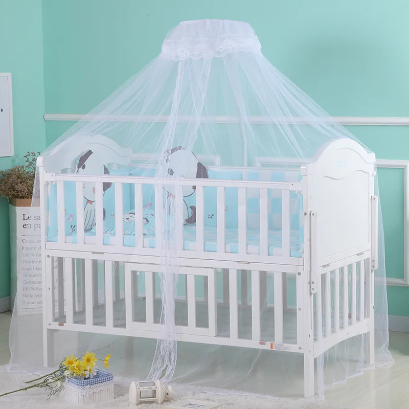 ciel de lit bebe blanc